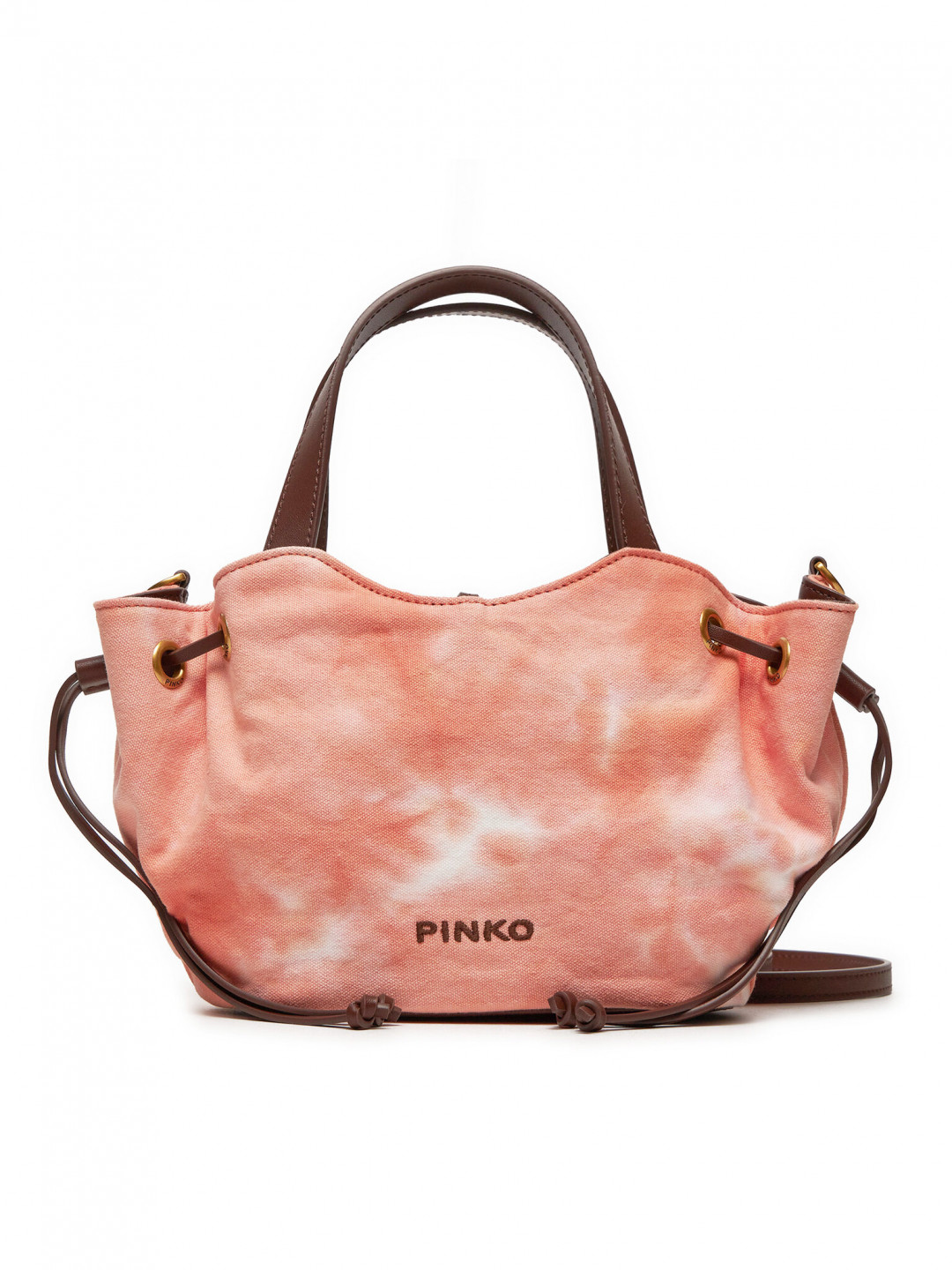 Pinko Kabelka Pagoda Small Shopper PE 24 PLTT 102910 A1MB Oranžová